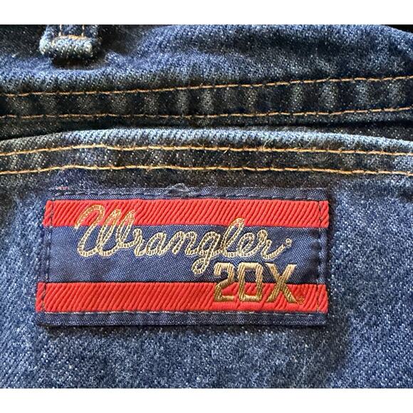 Wrangler 20X Jeans Mens 34x36 Blue Denim Straight Leg Cowboy Western 22MWXSN - Picture 4 of 6